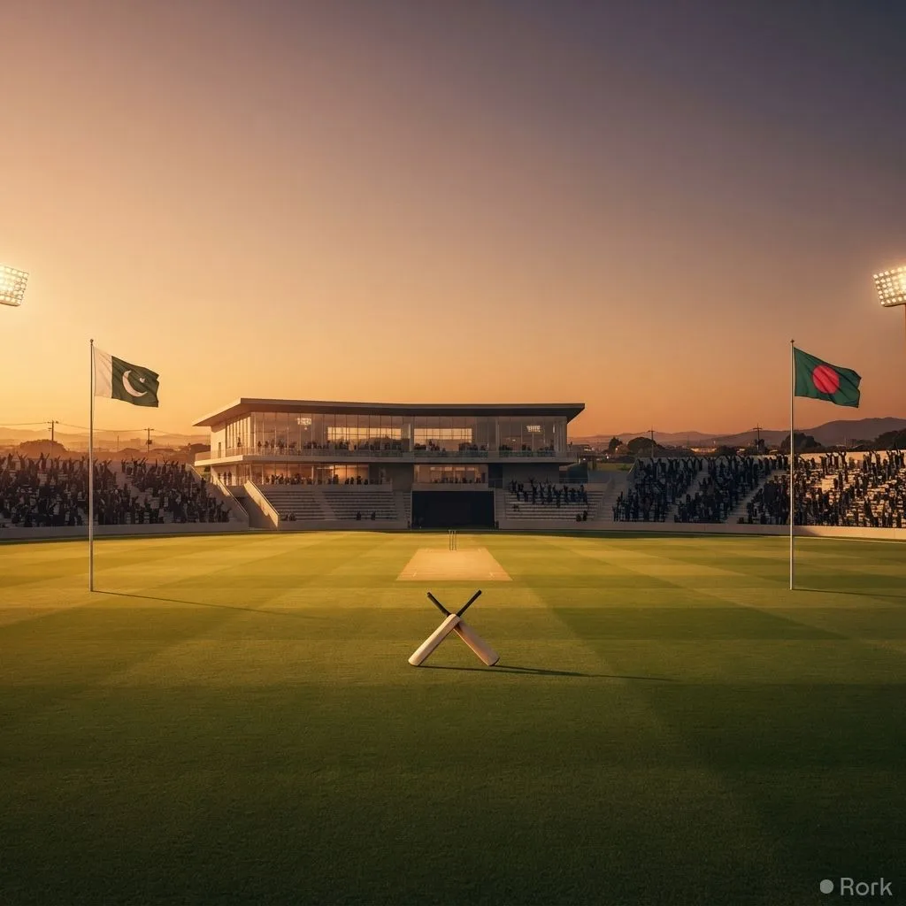 AI-generated illustration: Pakistan will meet Bangladesh in the men’s cricket semi‑final at the 2026 Asian Games on October 1 in Nisshin, Japan