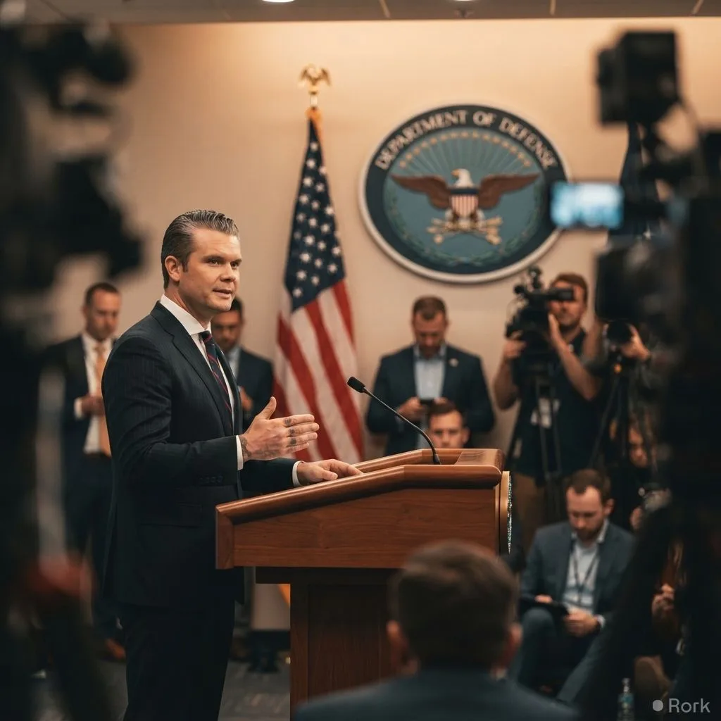 AI-generated illustration: US Defence Czar Hegseth Announces 20% Reduction in One‑ to Four‑Star Military Positions