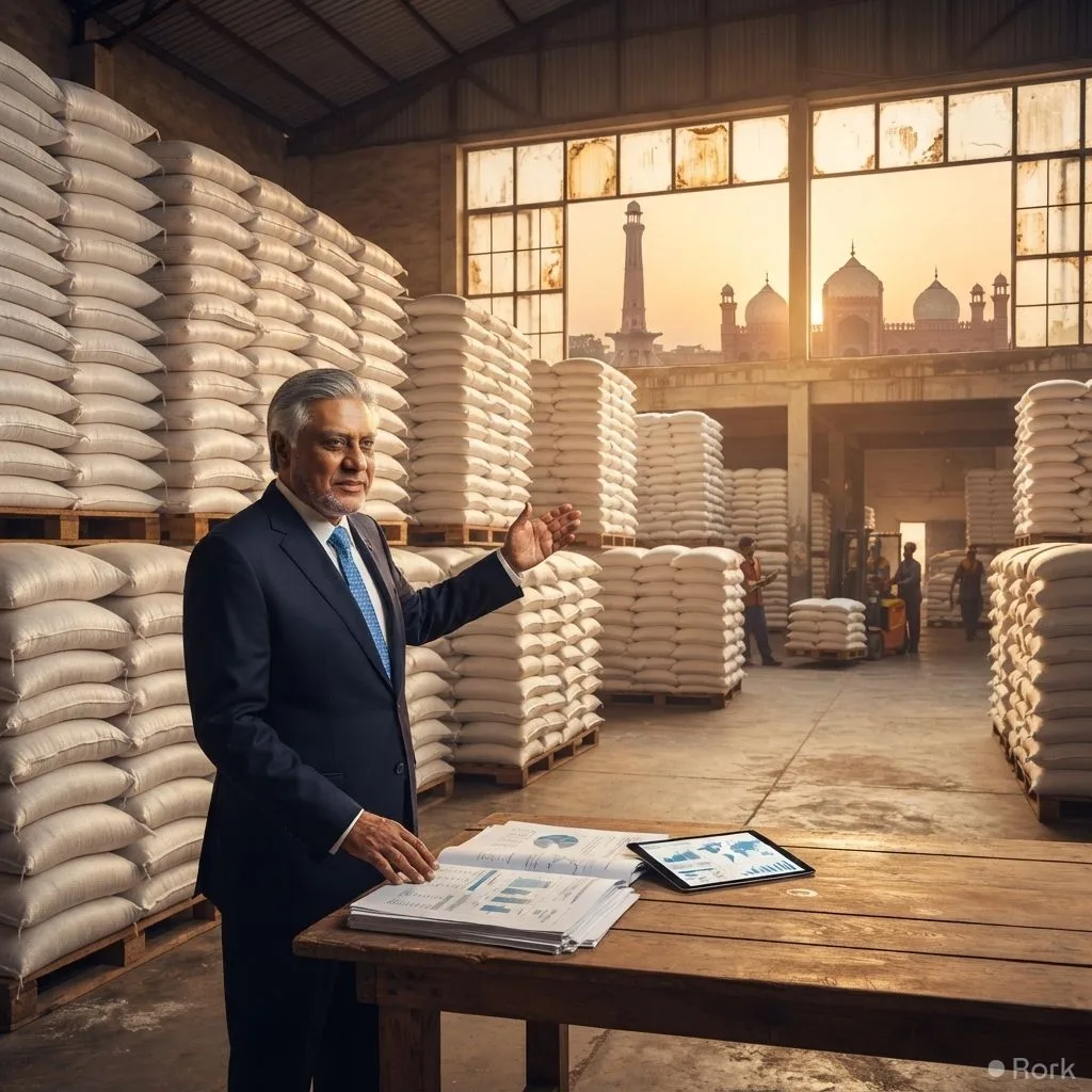 AI-generated illustration: Pakistan government approves limited sugar export quota of 250,000 tonnes despite industry’s call for a larger share