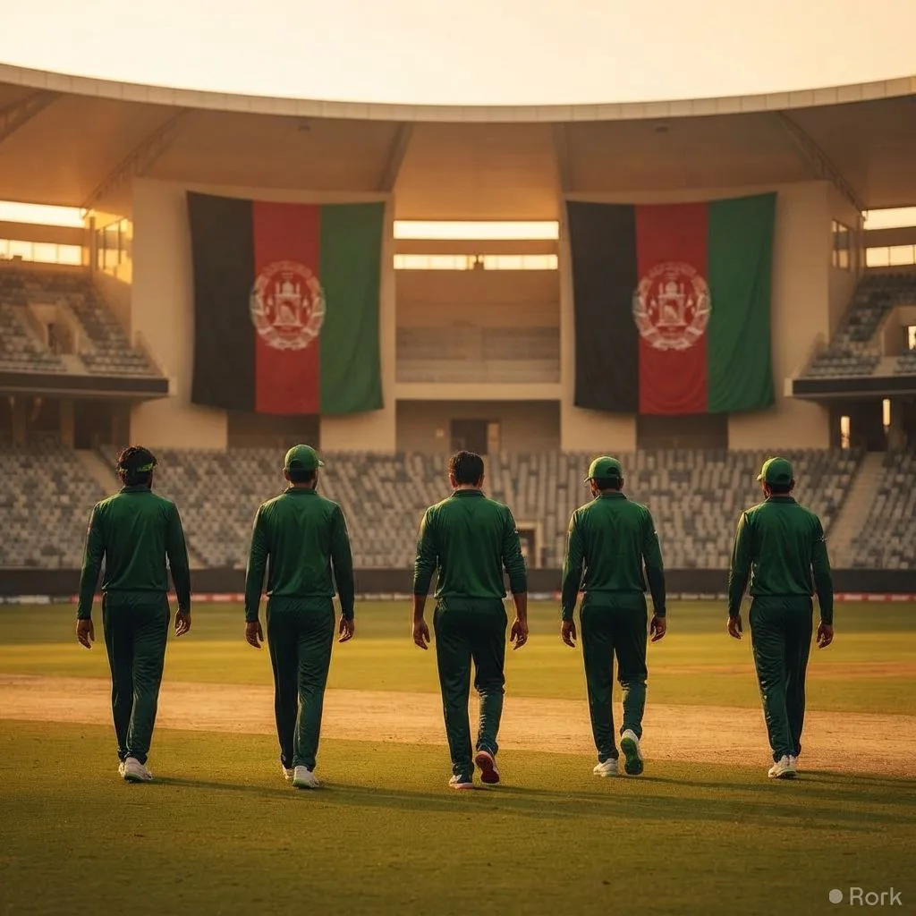 AI-generated illustration: Pakistan decides to bar its cricketers from Afghanistan Premier League 2026