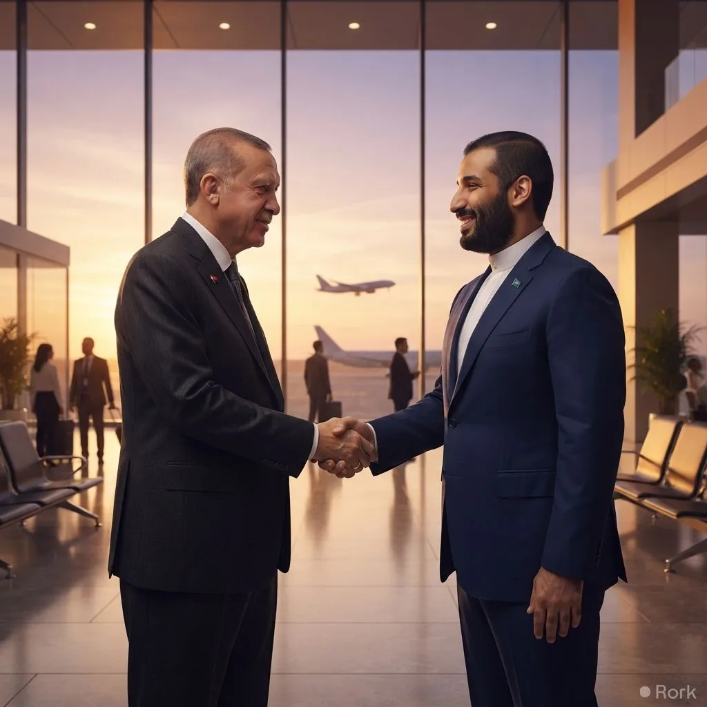 AI-generated illustration: Turkey and Saudi Arabia approve visa‑free travel for diplomats, leaving Pakistan out