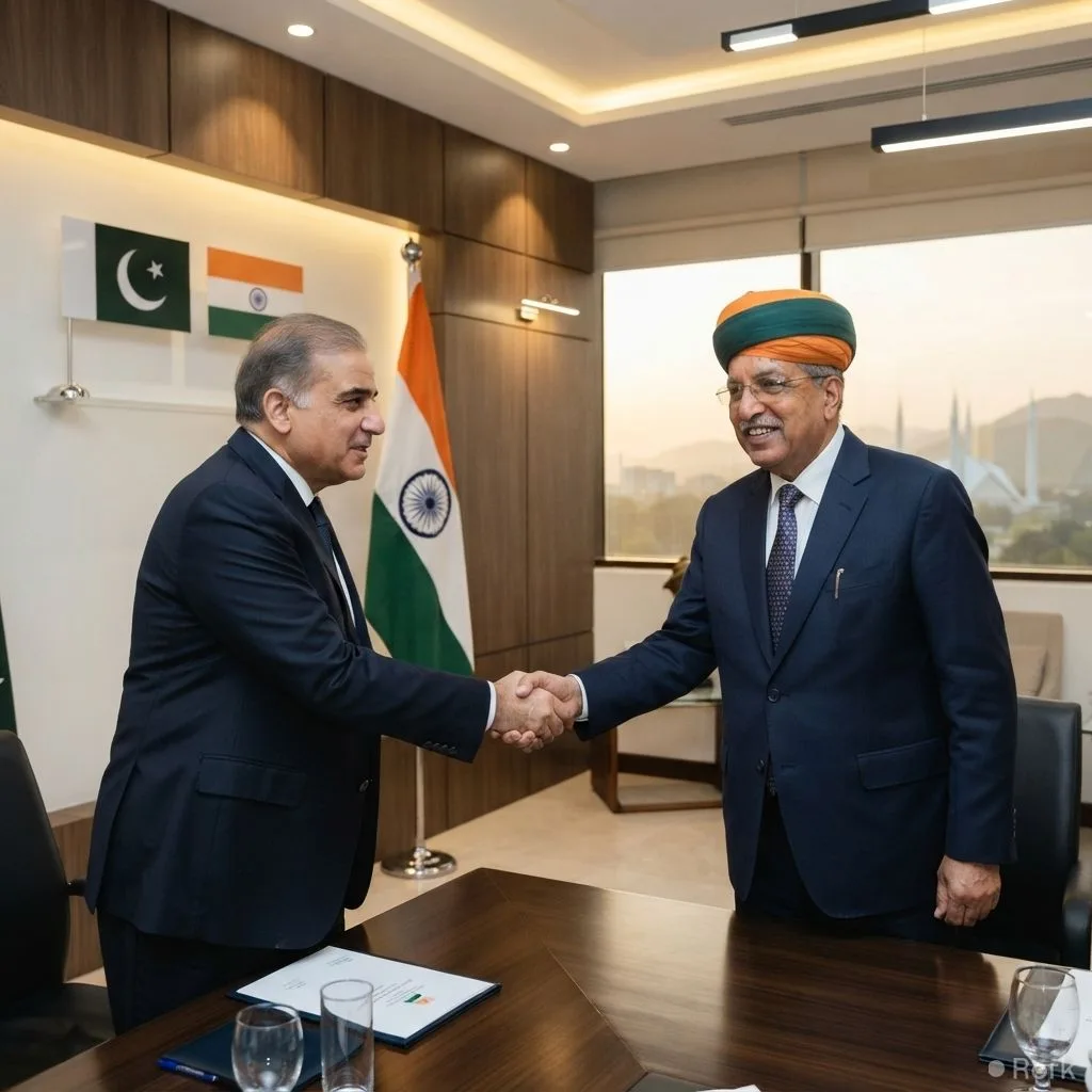 AI-generated illustration: India’s SCO coordinator Alok Dimri visits Pakistan for high‑level talks amid strained ties