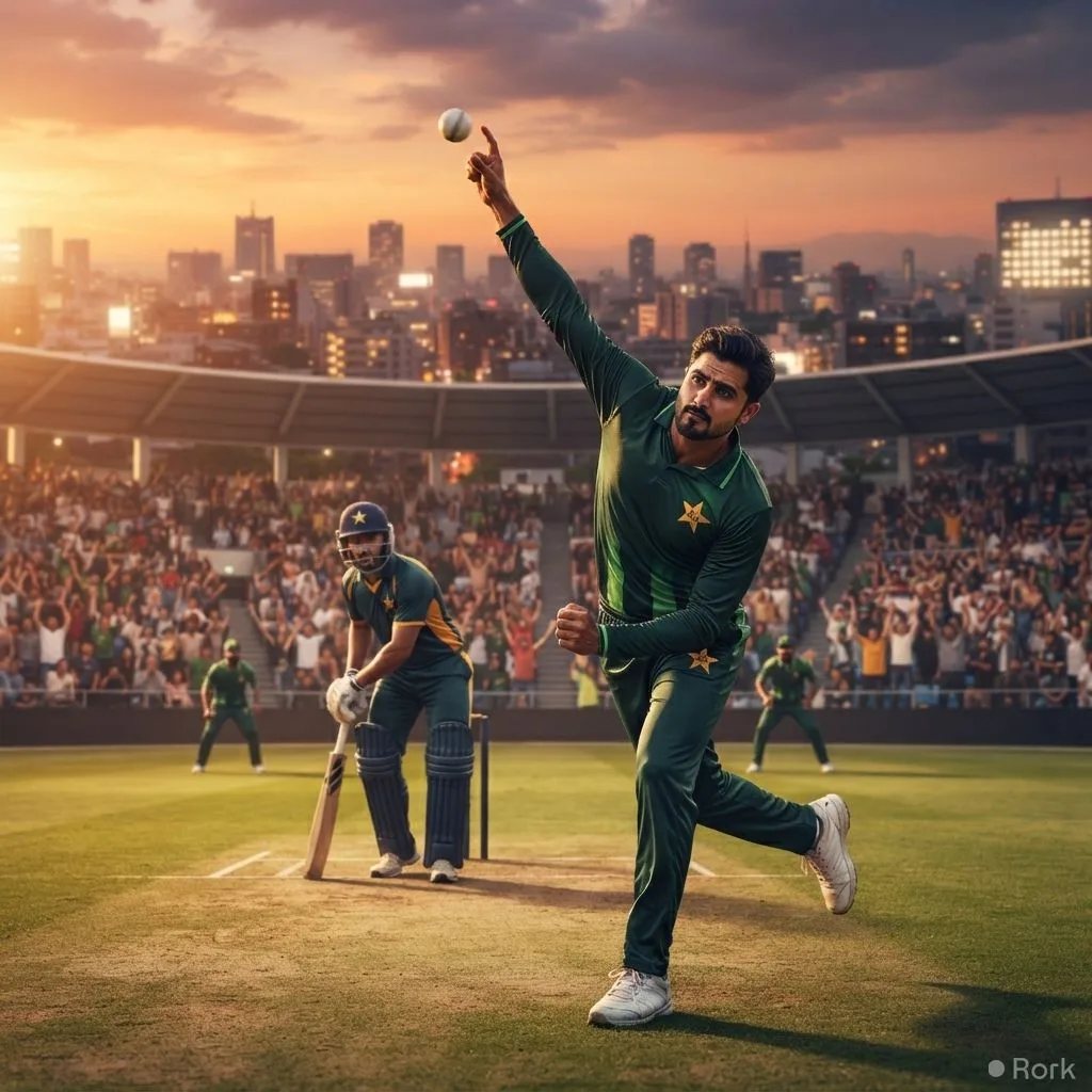 AI-generated illustration: Pakistan defeats Bangladesh by six wickets to book Asian Games cricket final
