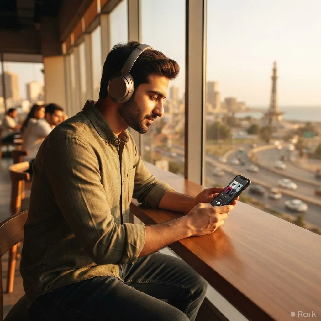 AI-generated illustration: Apple Music launches in Pakistan, offering Individual plan at Rs 379 and Family plan at Rs 649 per month