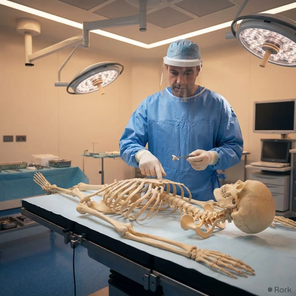 AI-generated illustration: British‑Pakistani surgeon Dr Amer Raza breaks UK record with over 400 robotic surgeries