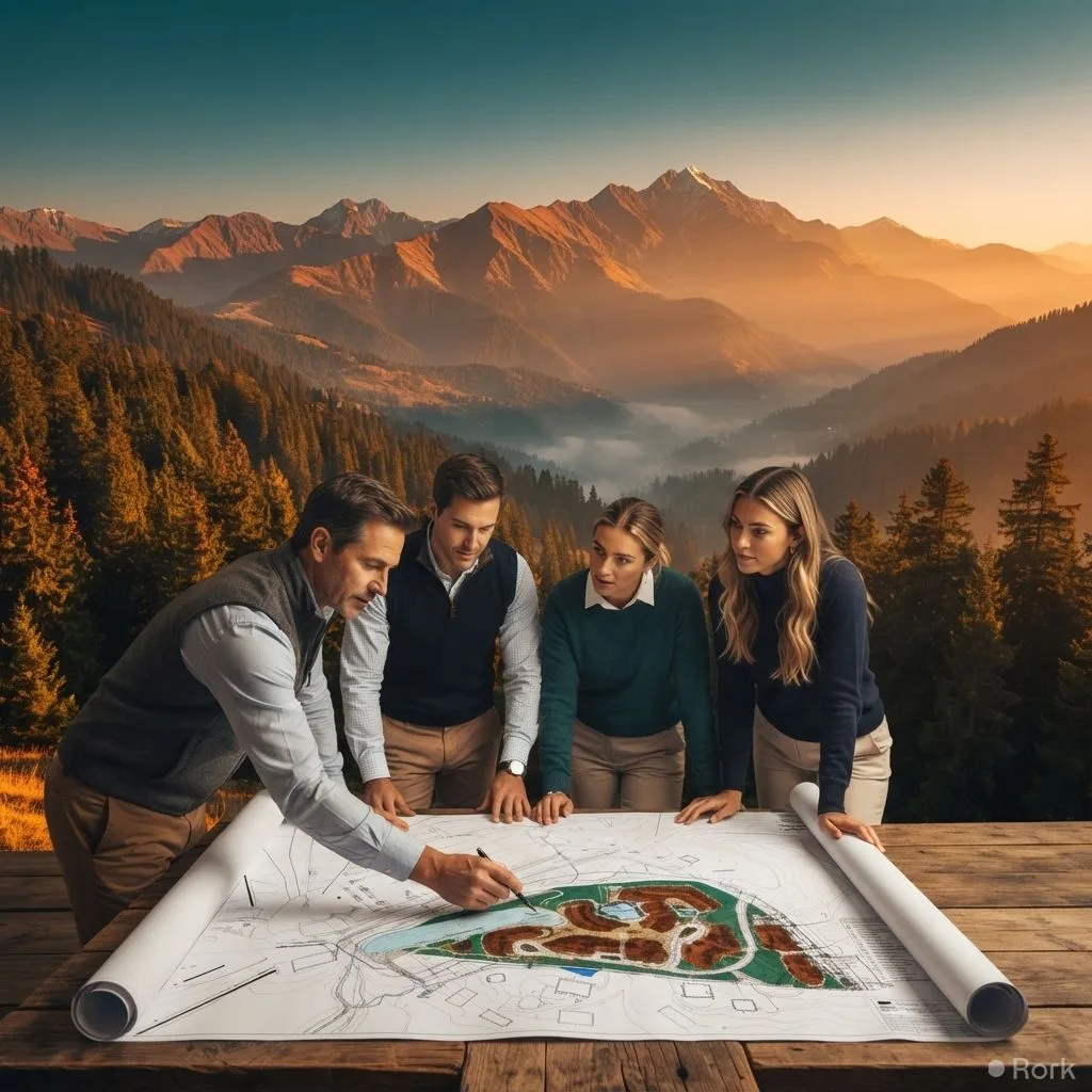 AI-generated illustration: Ecosign Mountain Resort Planners Unveils Masterplan for Thandiani Resort Development