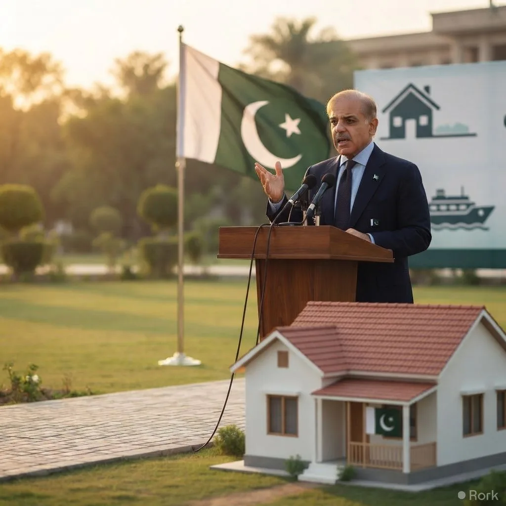AI-generated illustration: PM Shehbaz Sharif approves Rs12.5 million house for each family of Pakistani sailors killed in Somali anti‑piracy operat
