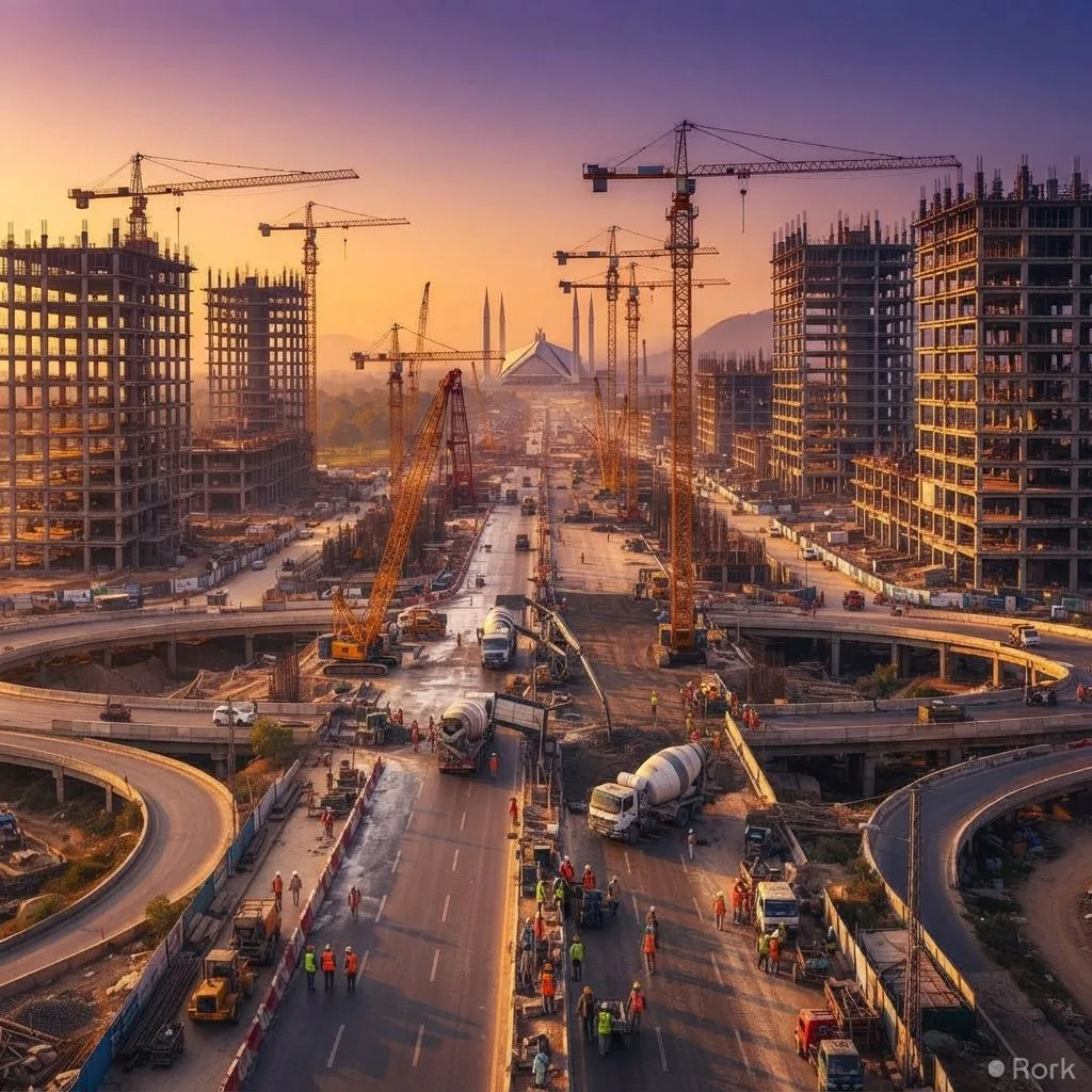 AI-generated illustration: CDA Announces 32‑km Commercial Corridor on G.T. Road Expected to Yield Over Rs 500 billion for Islamabad