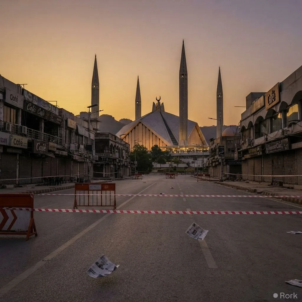 AI-generated illustration: Bilawal Bhutto claims PTI protest has shut down Islamabad for ten consecutive days