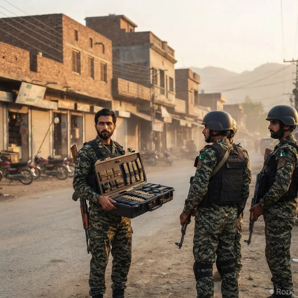AI-generated illustration: Security forces kill eight India‑backed terrorists in Dera Ismail Khan operation