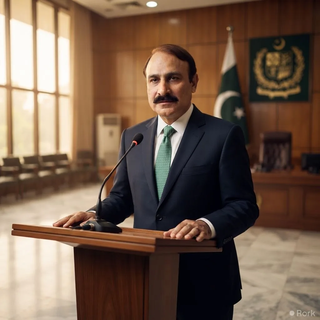 AI-generated illustration: Parliamentary Affairs Minister Tariq Fazal says Khyber Pakhtunkhwa government refuses to cooperate with federal anti‑ter