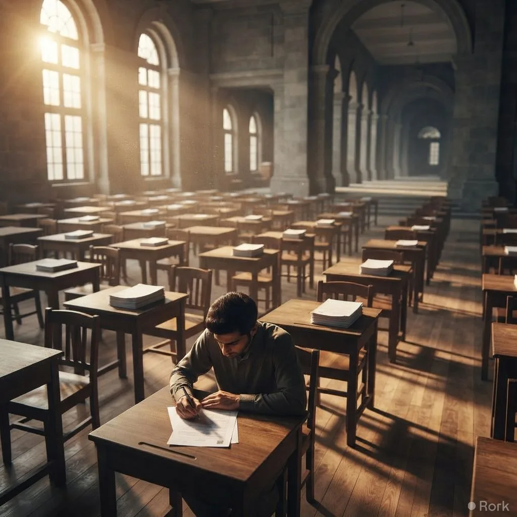 AI-generated illustration: Only 3 of 1,024 Candidates Pass KPPSC Civil Judge Exam, Leaving 102 Positions Vacant