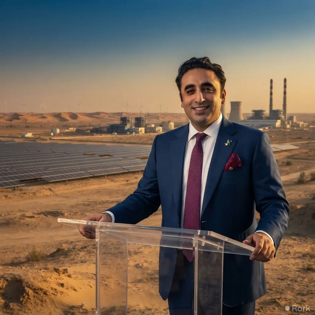 AI-generated illustration: Bilawal Bhutto Zardari Says Islamabad Should Be Handed to Tharparkar if Capital Fails to Deliver Development