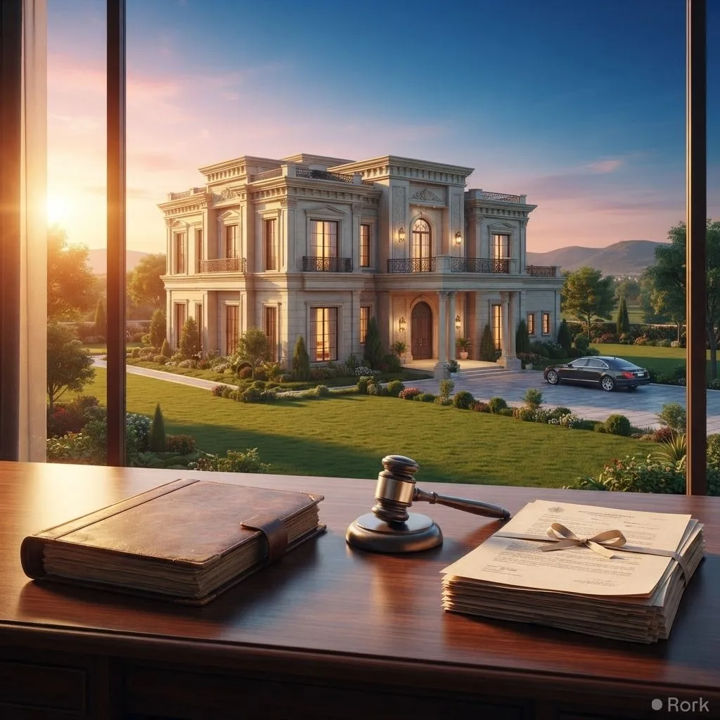 AI-generated illustration: FBR Halts Rs 26 Billion Bahria Town Auction After Supreme Court Stay Order