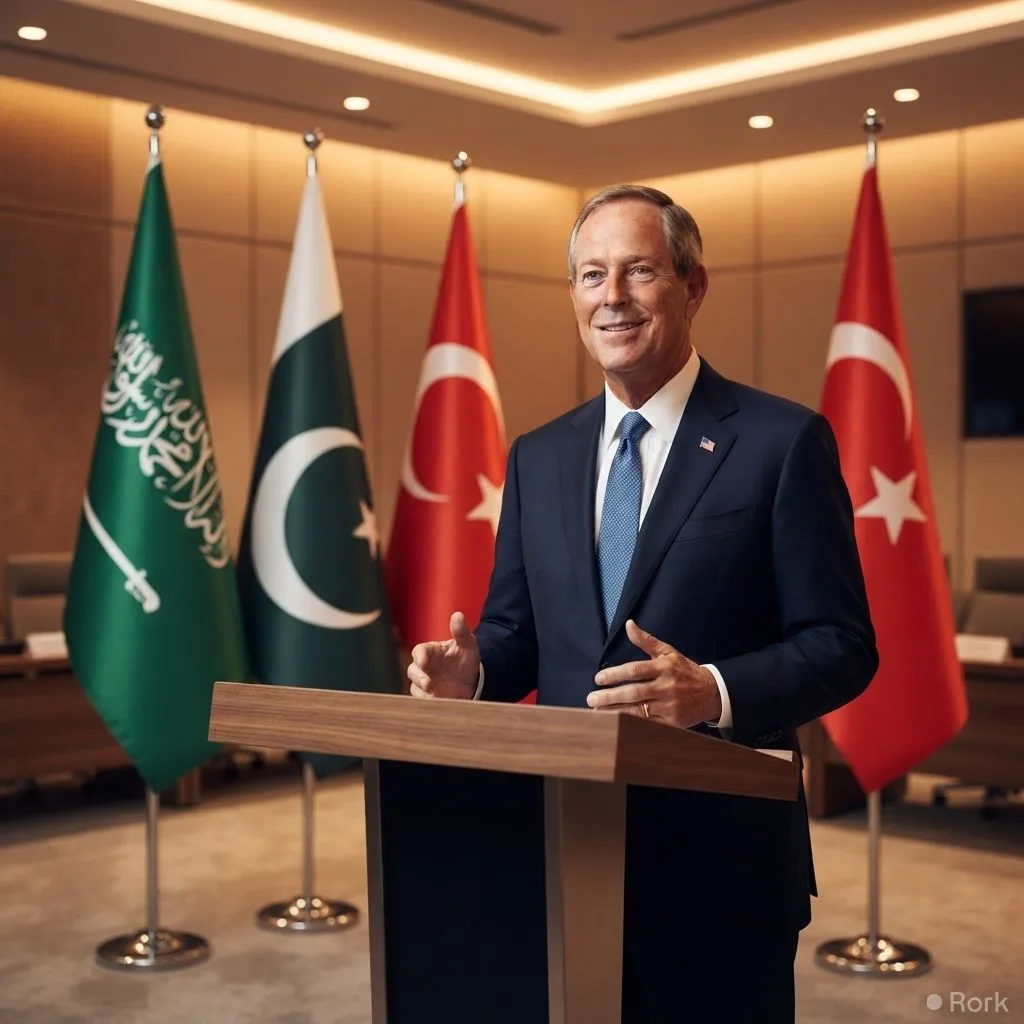 AI-generated illustration: U.S. Rep. Joe Wilson labels Makkah Defence Alliance as potential NATO for the Middle East