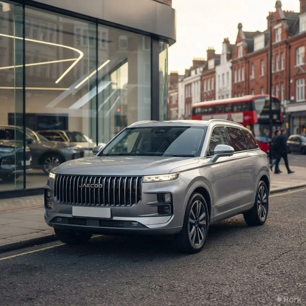 AI-generated illustration: Jaecoo J7 Leads UK September Car Sales, Surpassing All Competitors