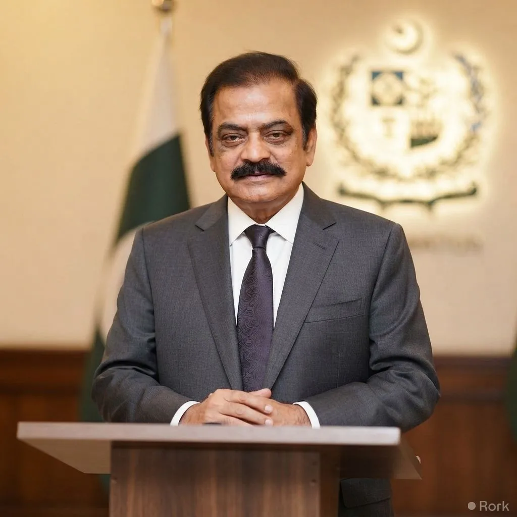 AI-generated illustration: Rana Sanaullah Rejects Protest Pressure, Says Government Keeps Door Open for PTI Talks