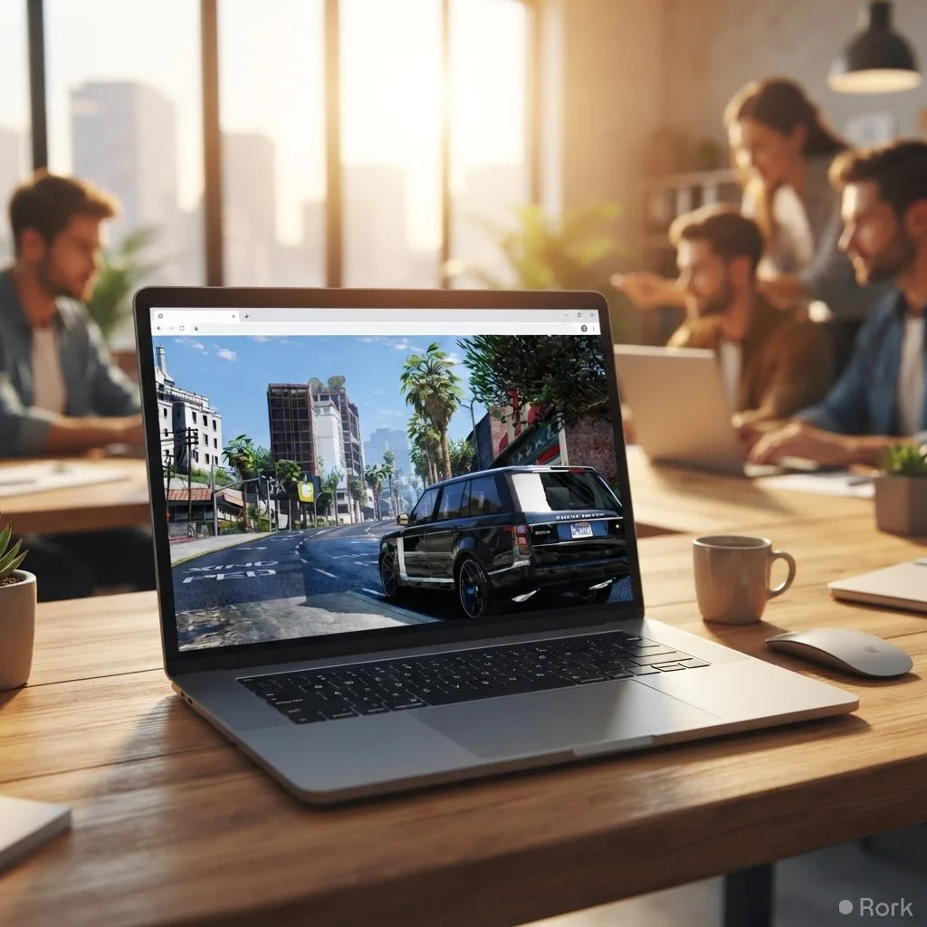 AI-generated illustration: GTA V Now Plays Directly in Google Chrome Without Installation or Cloud Services