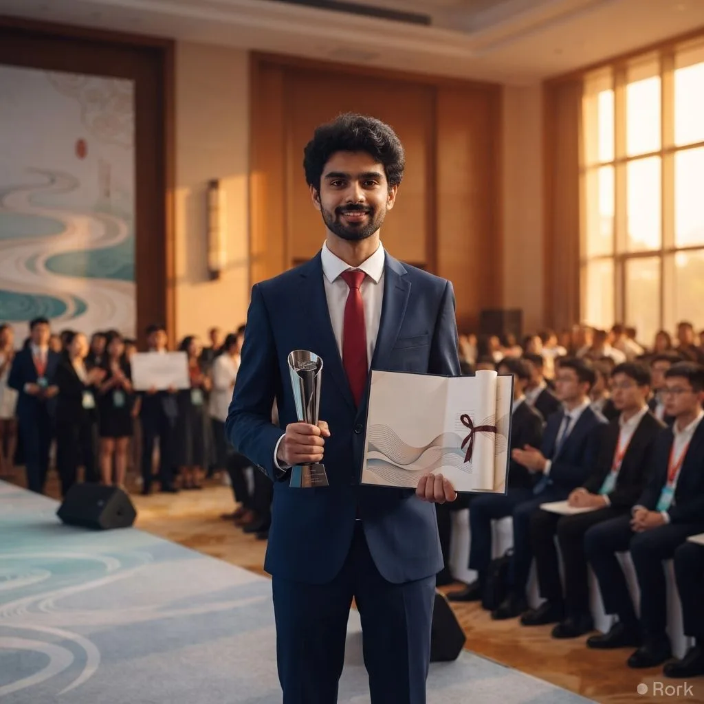 AI-generated illustration: Pakistani AI Student Wins Third Prize and ‘River Messenger’ Title at International Youth River Exchange in Ningbo
