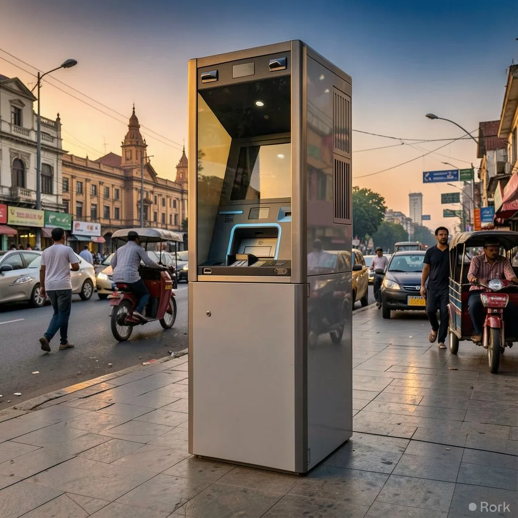 AI-generated illustration: TouchPoint Launches Pakistan’s First Weather‑Resistant Outdoor ATM for Soneri Bank in Karachi