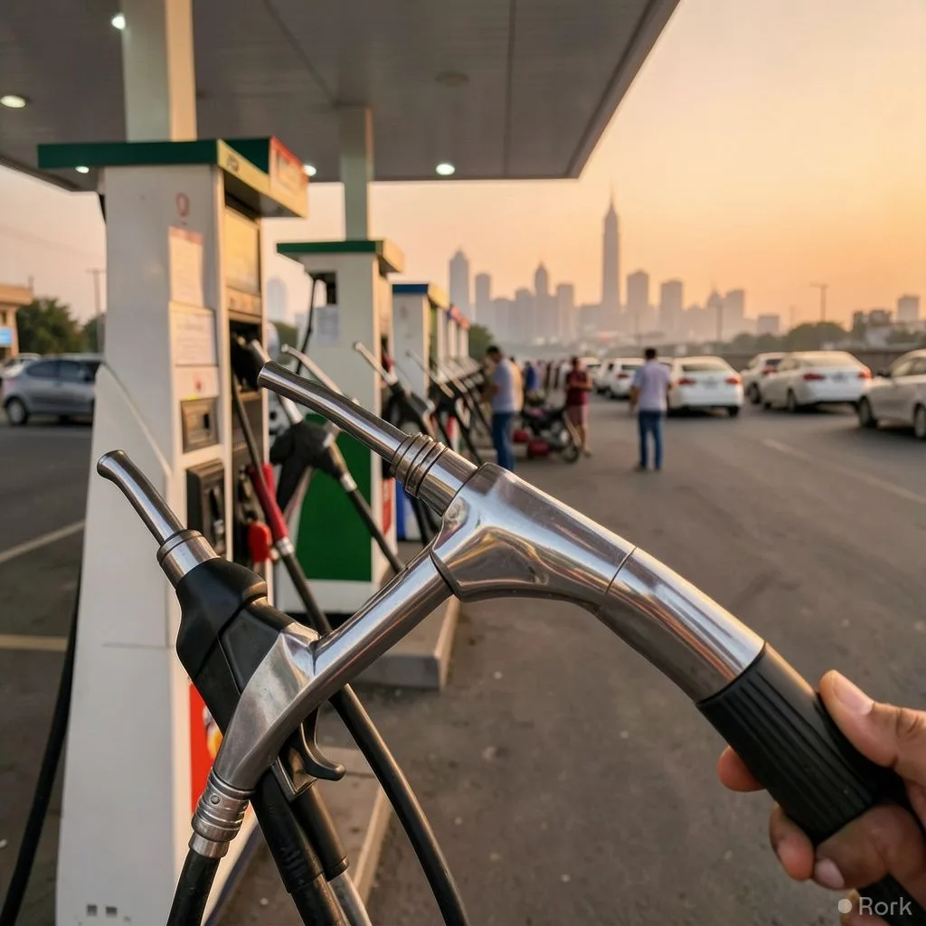 AI-generated illustration: Petrol prices could exceed Rs1,000 per litre if crude hits $200 and IMF subsidies end, analysts say