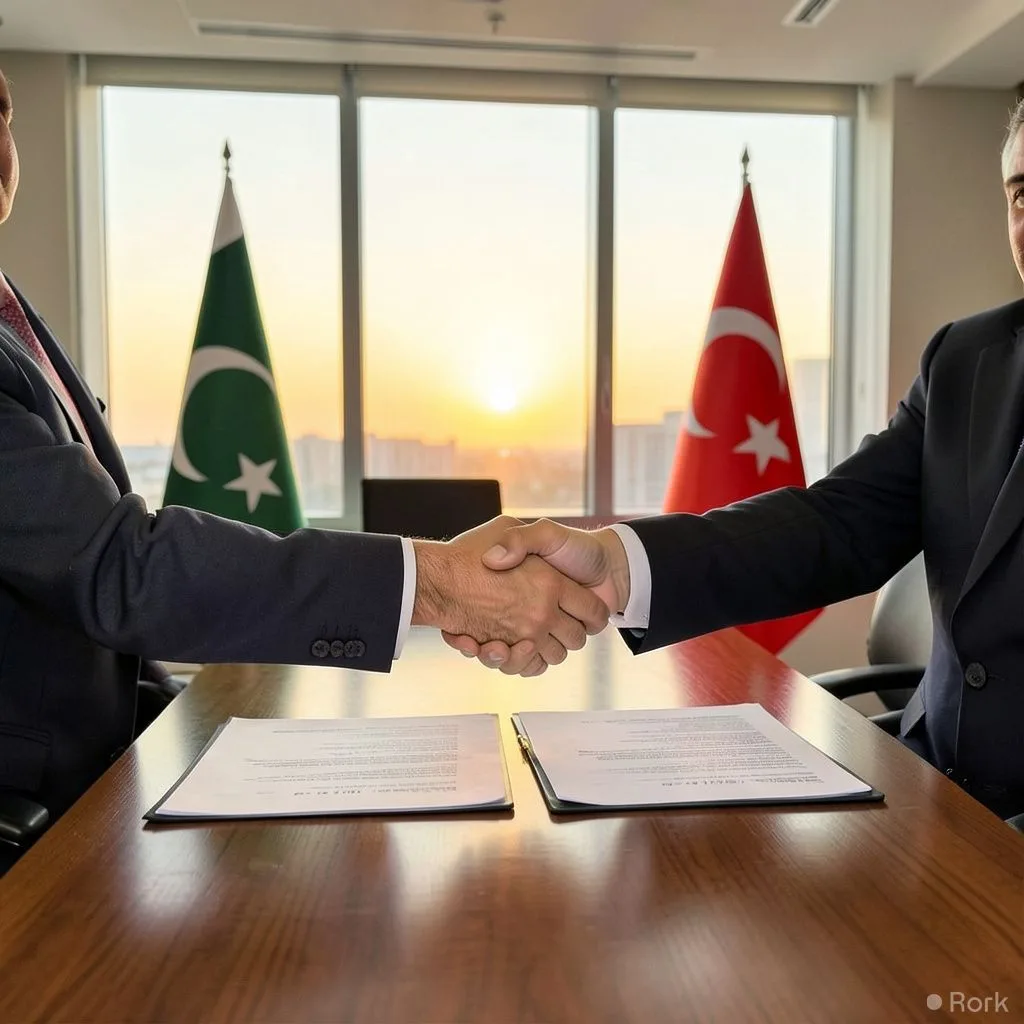 AI-generated illustration: Pakistan and Türkiye sign agreement to create joint working group combating terrorism and drug trafficking