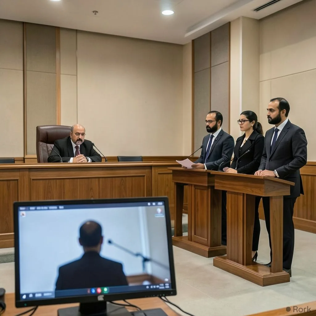 AI-generated illustration: Islamabad anti‑terrorism court dismisses Imaan and Hadi's petition in security breach case