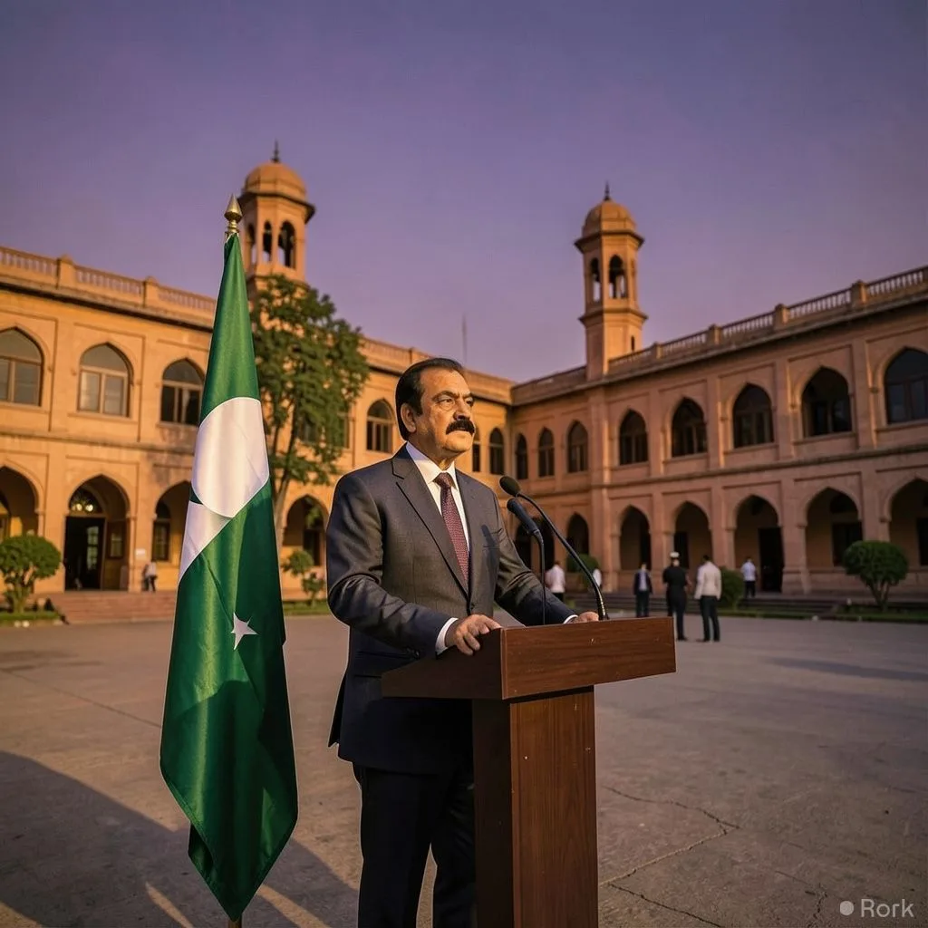 AI-generated illustration: Government offers PTI talks but says its demands cannot be met while holding the state hostage
