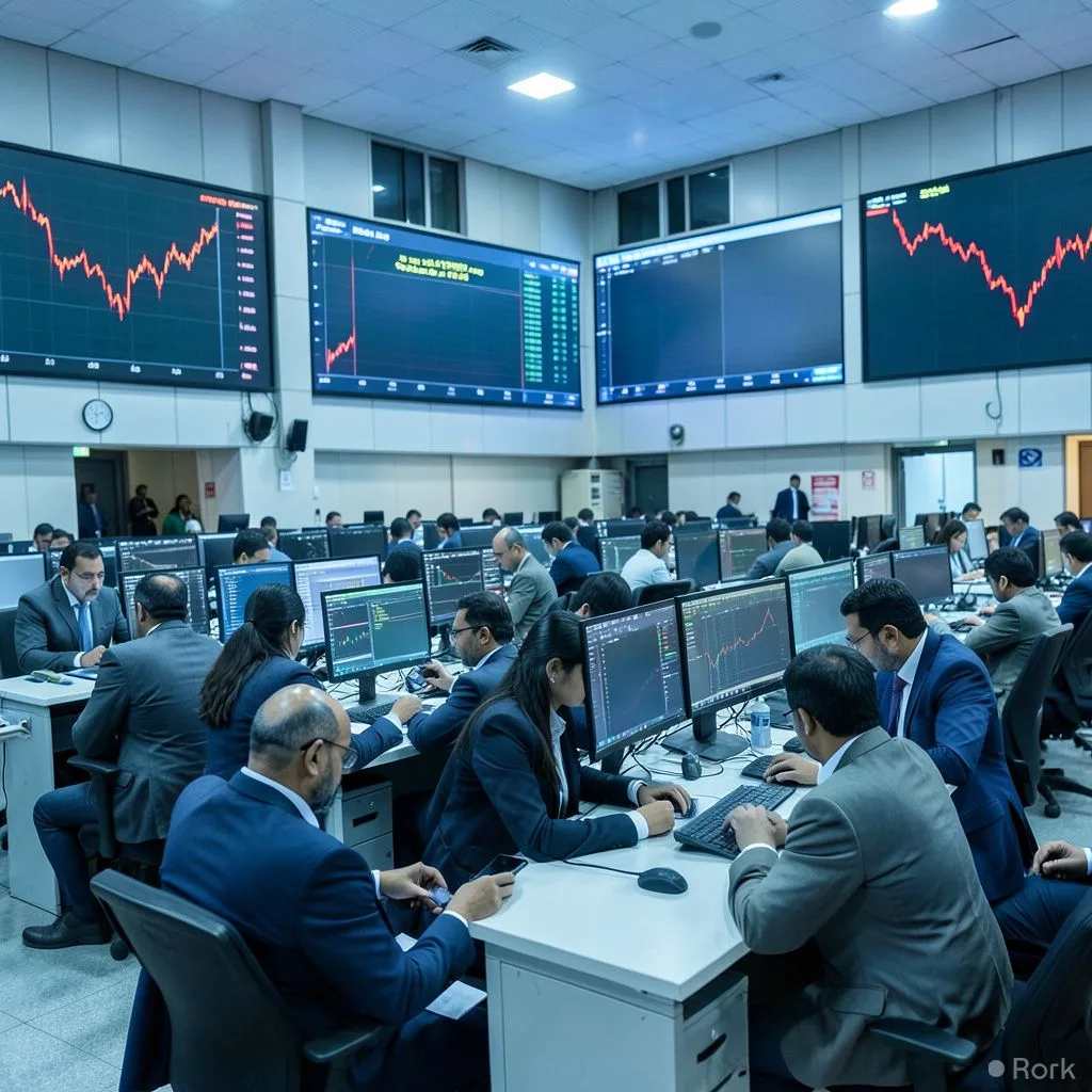 AI-generated illustration: Pakistan Stock Exchange KSE‑100 Index Crashes 1,445 Points to 165,644 Amid Governor Rule in Khyber Pakhtunkhwa