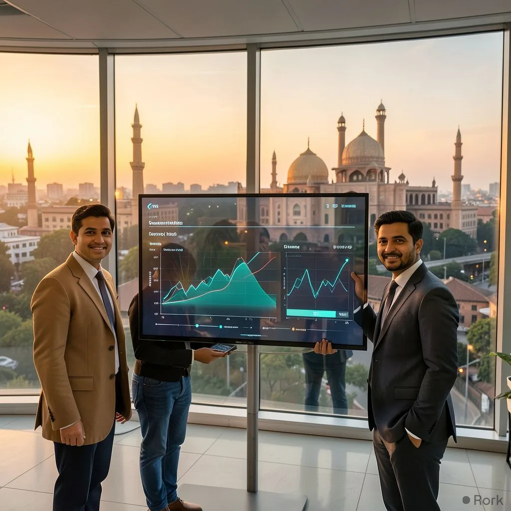 AI-generated illustration: Pakistan could earn up to $80 billion in economic benefits from digital transformation by 2031