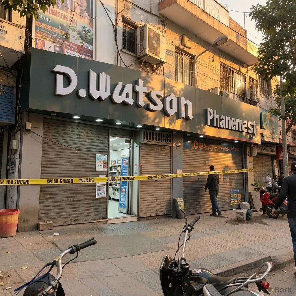 AI-generated illustration: Islamabad Seals D. Watson and Shaheen Chemist Outlets in F‑6 Over Repeated Use of Banned Plastic Bags