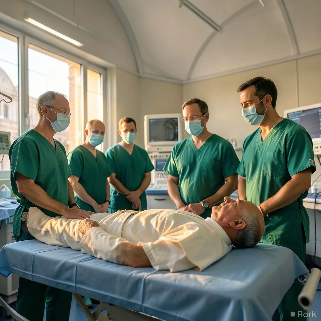 AI-generated illustration: Pope Leo XIV Undergoes 90‑Minute Surgery to Remove Right‑Lung Lower Lobe After Lung Cancer Diagnosis