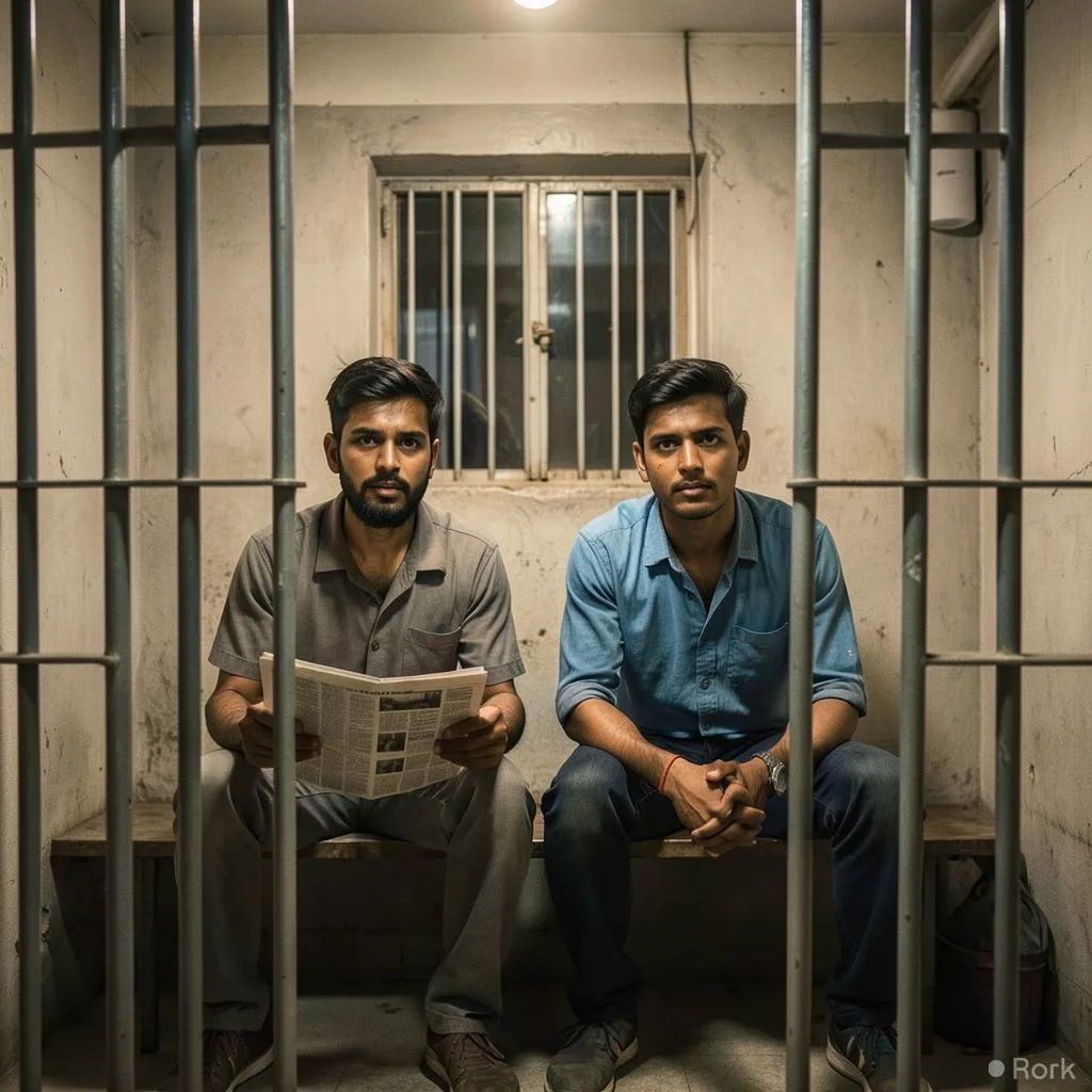 AI-generated illustration: Two 'cockroach' movement leaders detained for five days after violating protest ban, CJP says
