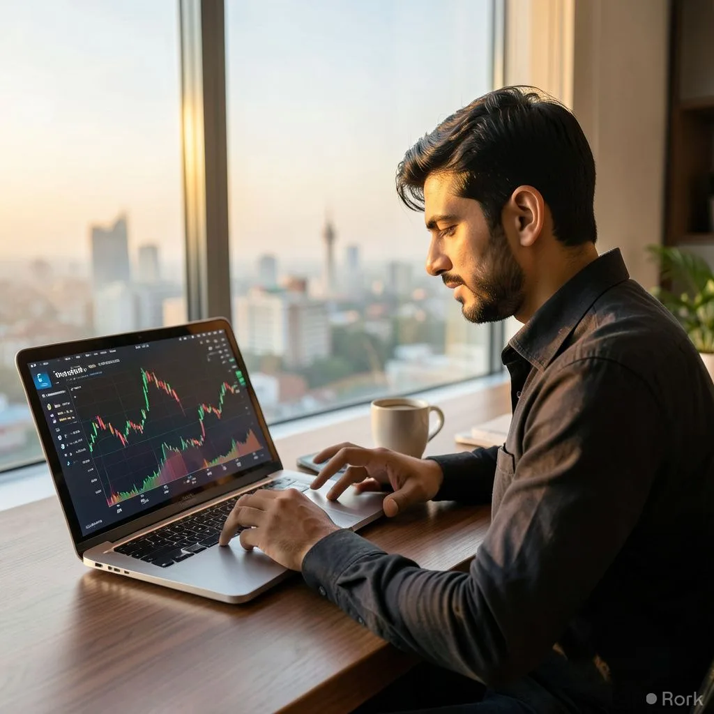 AI-generated illustration: Finqalab Cuts Intraday Commission to 0.15% and Launches Portfolio Analytics and Mobile Market‑by‑Price Tools