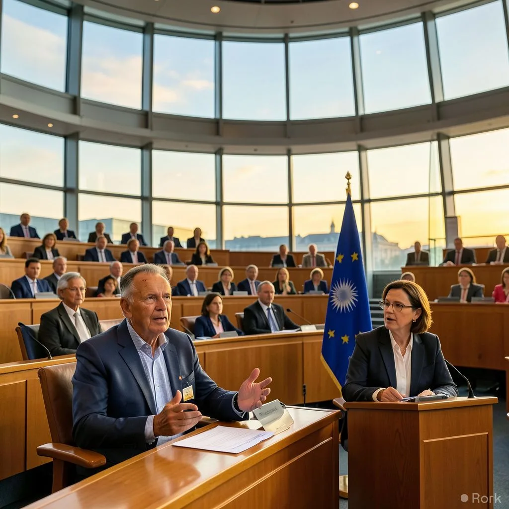 AI-generated illustration: EU Parliamentarians Back Pakistan’s Indus Waters Treaty Position at Brussels Governance Meeting