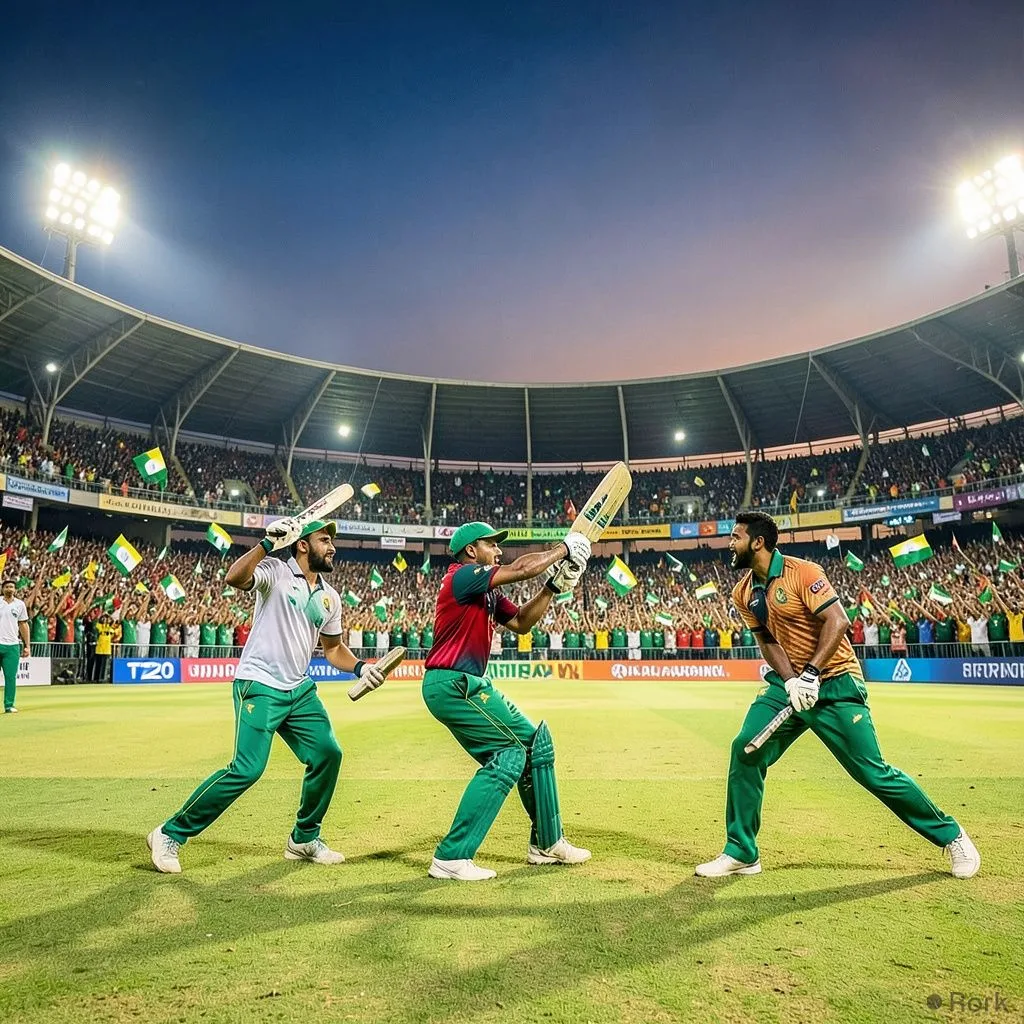 AI-generated illustration: Pakistan Beats Sri Lanka 2-1 to Extend Home T20I Series Winning Streak Since Oct 2022